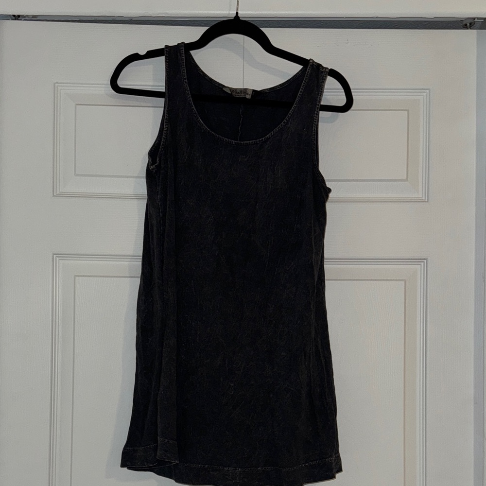 Casual Black Sleeveless Mini Dress (S)